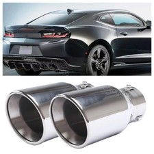 2x Car Exhaust Pipe Tip Rear Tail Throat Muffler For Chevy Camaro Ss Lt 2022 2x Car Exhaust Pipe Tip Rear Tail Throat Muffler For Chevy Camaro Ss Lt 2022