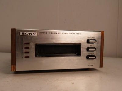Vintage SONY TC-208 8 Track 2 Channel Tape Deck Player UNTESTED