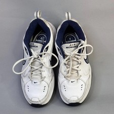 Nike Air Monarch IV White / Blue Silver Swoosh 416355-102 Size 8