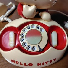 SANRIO Hello Kitty Dial Telephone Retro Vintage 1980's