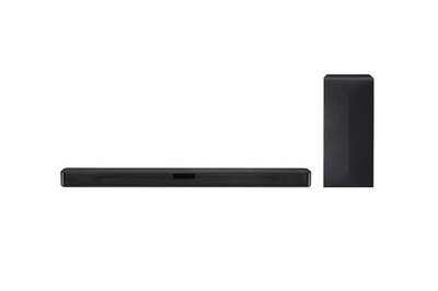 LG Sound Bar SL4Y 2.1 Channel 300W  W/ Wireless Subwoofer, Remote, Optical Cable