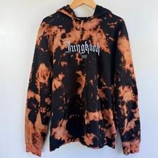 Custom Jungkook 1997 Bleach Dye Hoodie-BTS K-Pop Gothic Graphic- Size Medium
