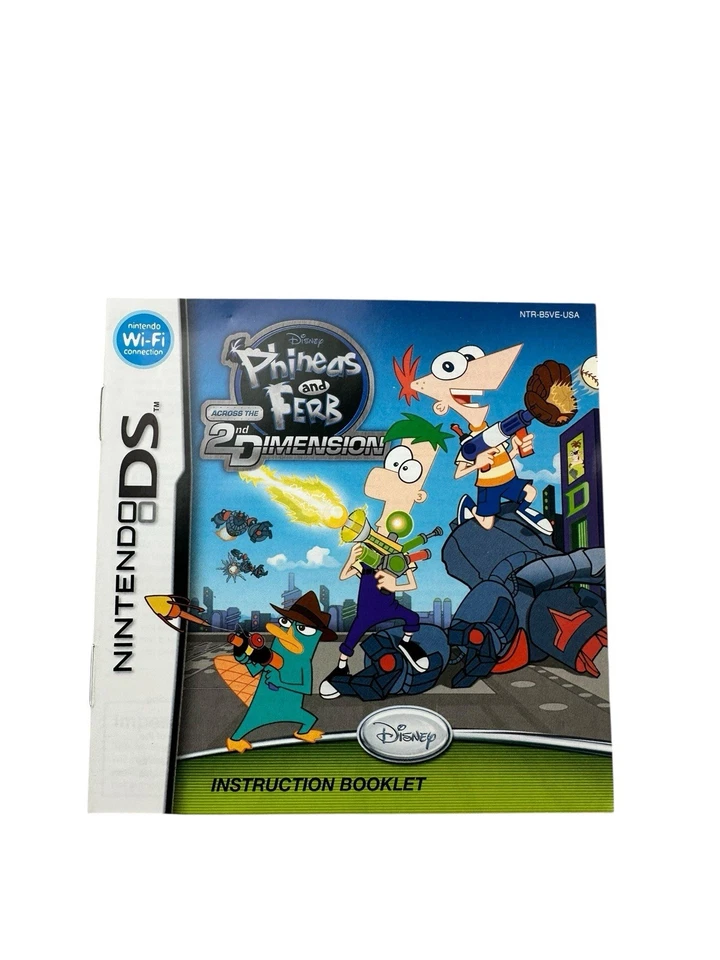 Phineas and Ferb Across the 2nd Dimension Nintendo DS - Completo en caja con póster Foto 2 de 4