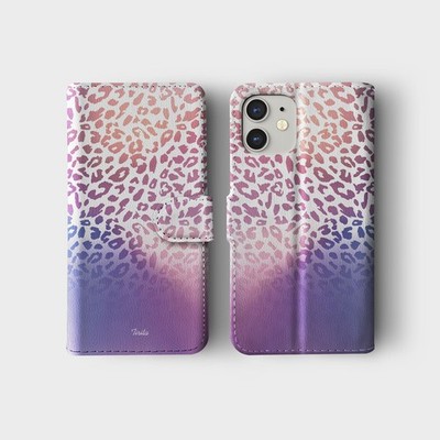 Personalisierte Handyhülle Wallet für iPhone 17 16 15 14 Pro Max Chic Animal Print