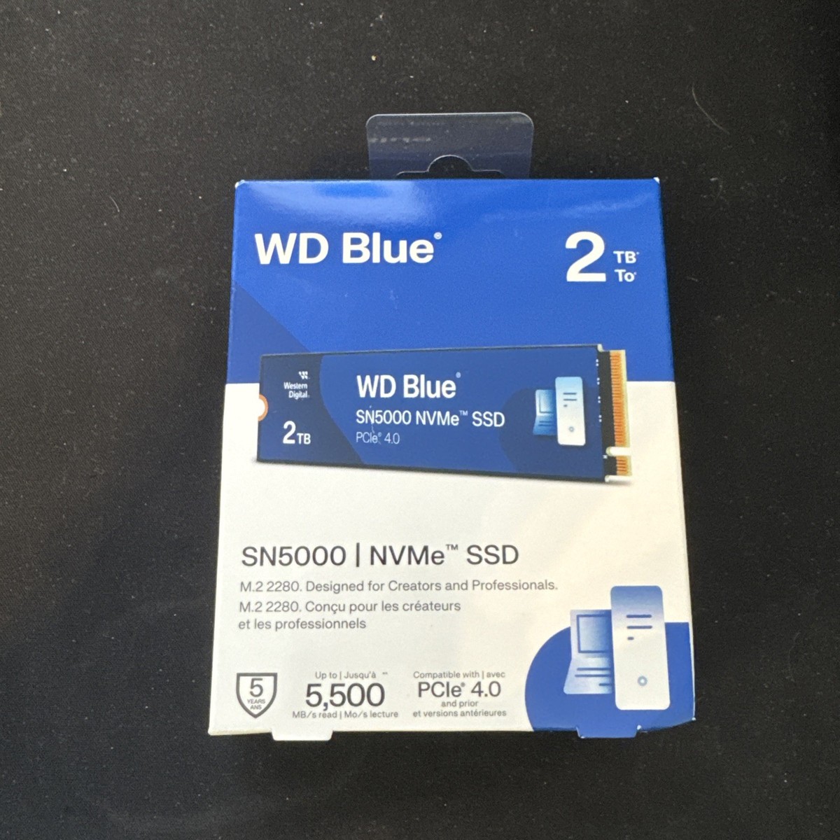 Western Digital WD Blue SN580 2TB M.2 NVMe Internal SSD