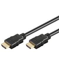 High-Speed-HDMI-Kabel mit Ethernet, 1,0 m, schwarz