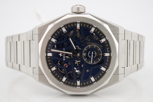 Zenith 2023 Defy Skyline Skeleton Blue Dial Steel 41mm Watch 03.9300.3620