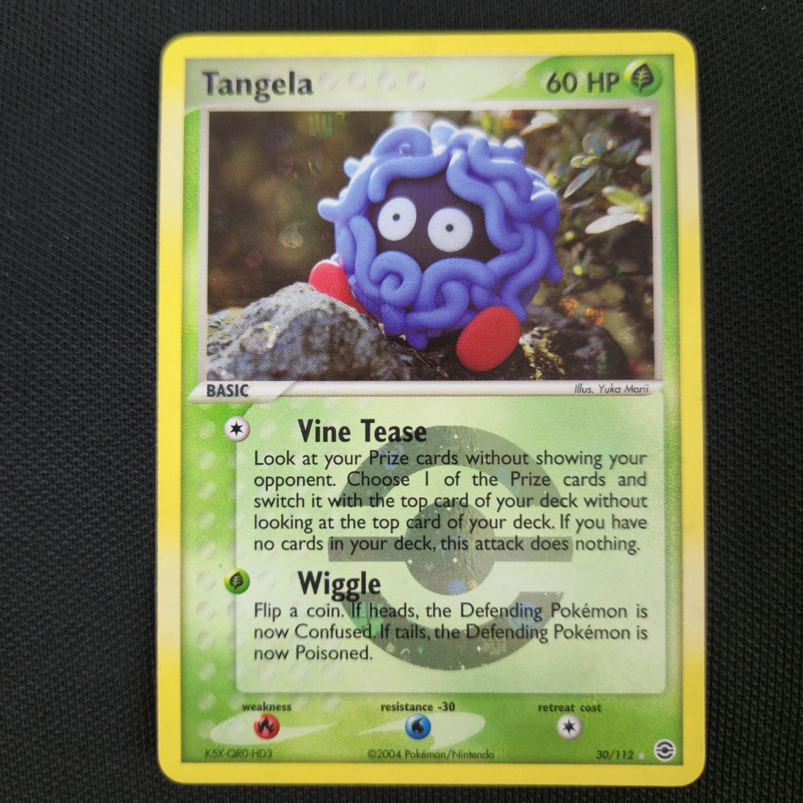 Tangela 30/112 FireRed LeafGreen Reverse Holo Clay Yuka Morii Pokemon Card
