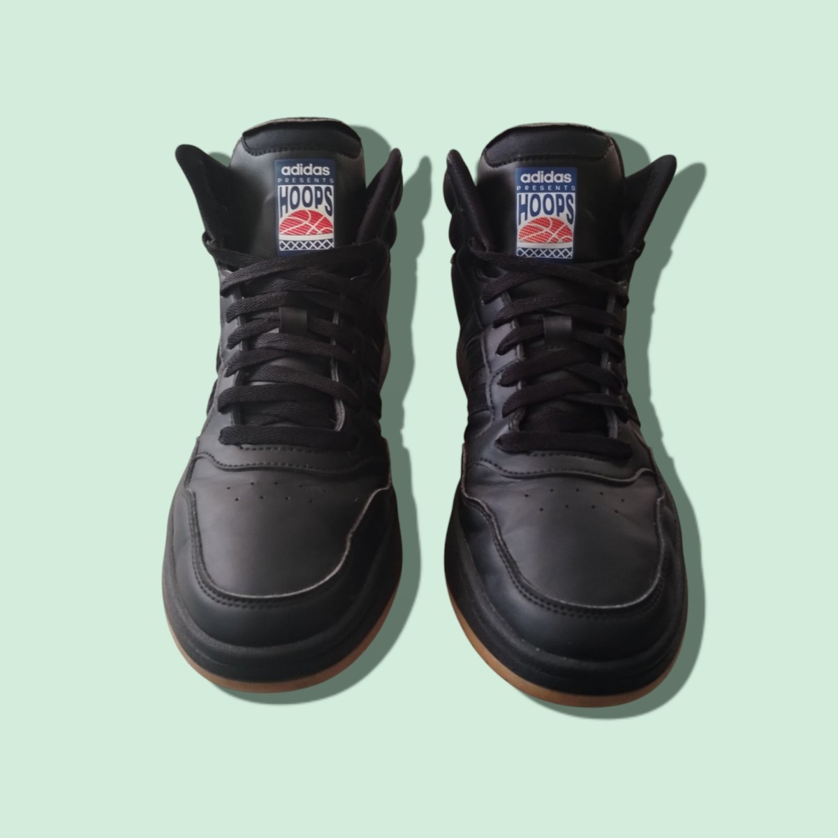 Adidas Hoops 3.0 Mid Basketball Shoe Size 5 Mens Triple Black Adidas Hoops 3.0 Mid Core Black for sale | eBay main image 2