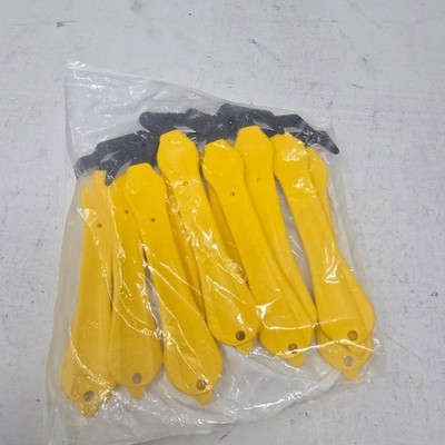 10 Klever Excel  Fastenal 7'' Yellow Hook Style Safety Cutter Box Tape KCJ-4-30Y