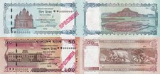 Bangladesh 20 50 Taka 2025 P New Issue UNC SPECIMEN Set 2 pcs NR No Reserve