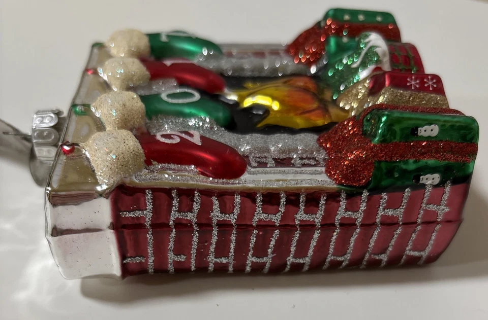 2017 Celebraciones por RADKO Navidad Adorno Medias Chimenea Regalos Usado Foto 4 de 4