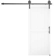 HOMCOM Porta Scorrevole Stile Industriale, 81.3x213.4cm, Legno