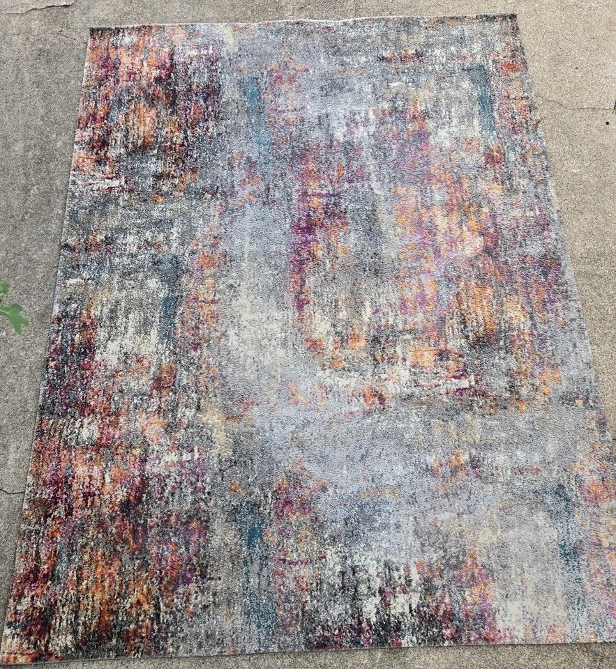 Alfombra Oriental Egipcia Diseño Moderno 7'10" x 10'6" - DALYN - Lana y Seda Foto 2 de 2