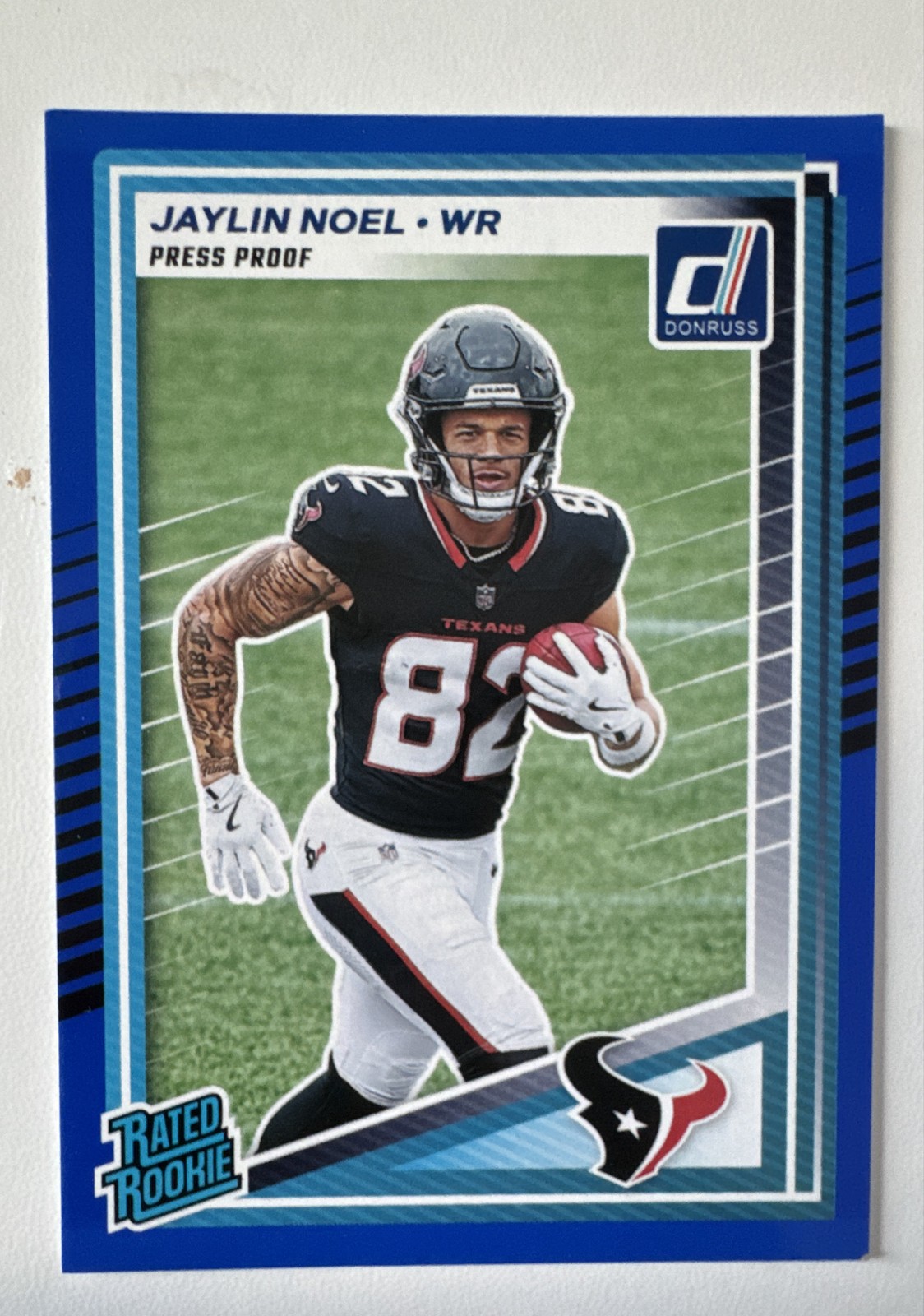 2025 Panini Donruss - Rated Rookie Jaylin Noel #324 Press Proof Blue (RC)