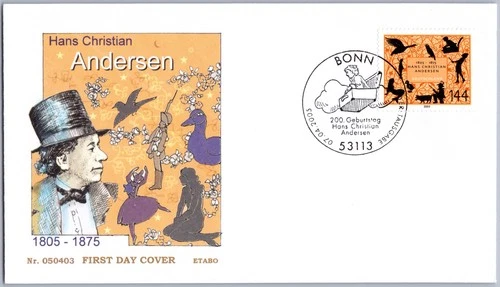 Federal Germany FRG FDC First Day Cover Hans Christian Andersen 2005