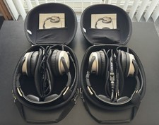 (2) Lightspeed Zulu 3 ANR Aviation Headsets Premium Comfort Dual GA Plugs (Used)
