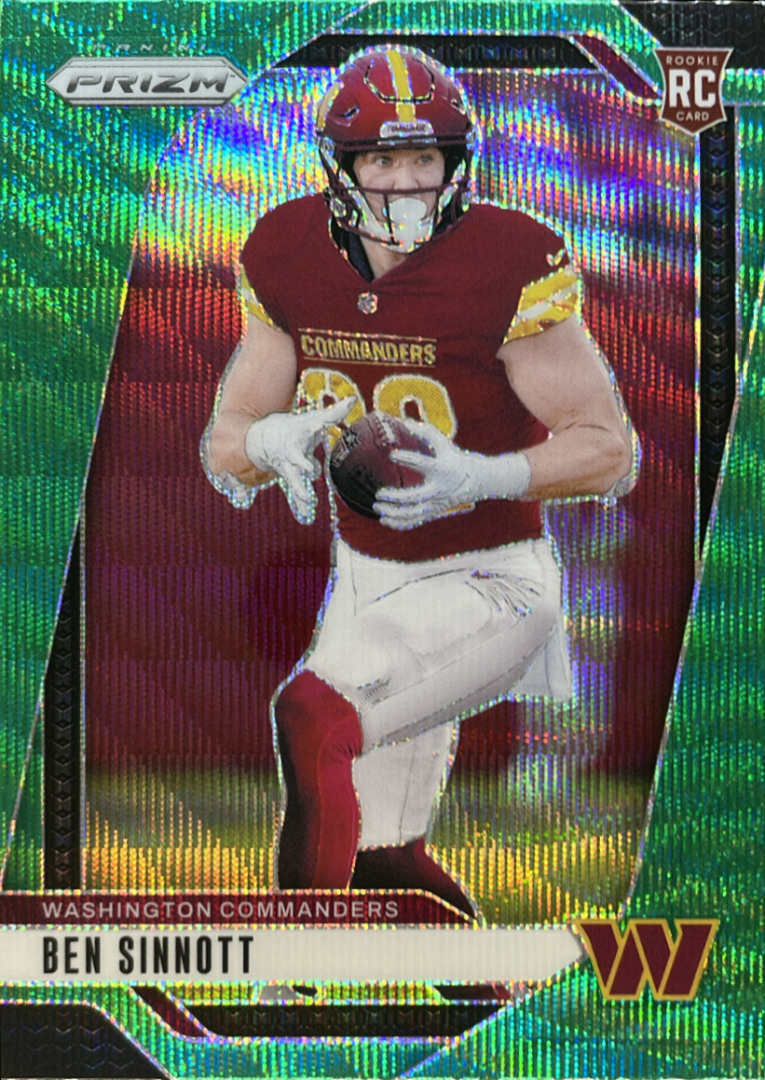 2024 Panini Prizm Ben Sinnott Green Wave RC #307 | eBay