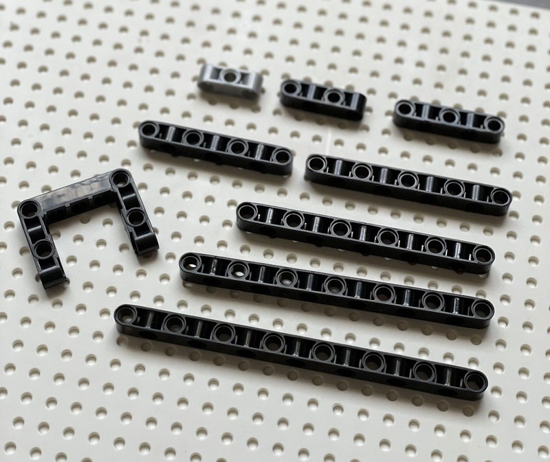 New Technic Parts for Lego Kits beam Studless Liftarm Truck Building Blocks Sets