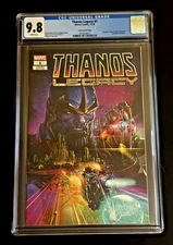 Thanos Legacy #1 CGC 9.8 Marvel Comics White Pages Crain Variant Cover