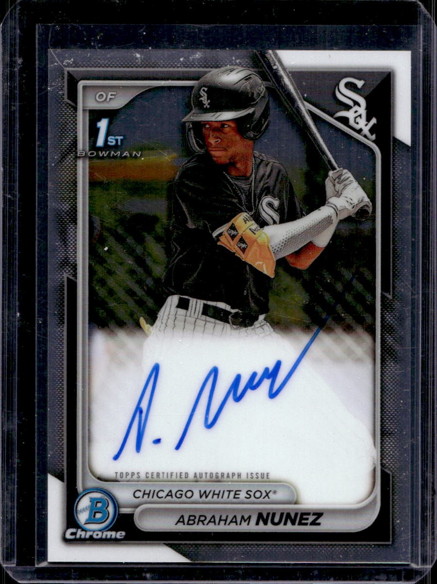 Abraham Nunez 2024 Bowman Chrome #CPA-ANZ 1st Prospect Auto D