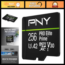 256GB MicroSDXC Card UHS-I C10 U3 V30 A2 - Ultra-Fast 200MB/s Read, 150MB/s Writ
