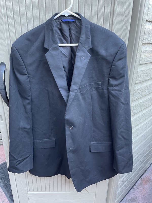 Alfani Men’s Suit Jacket 46 Long Solid Black