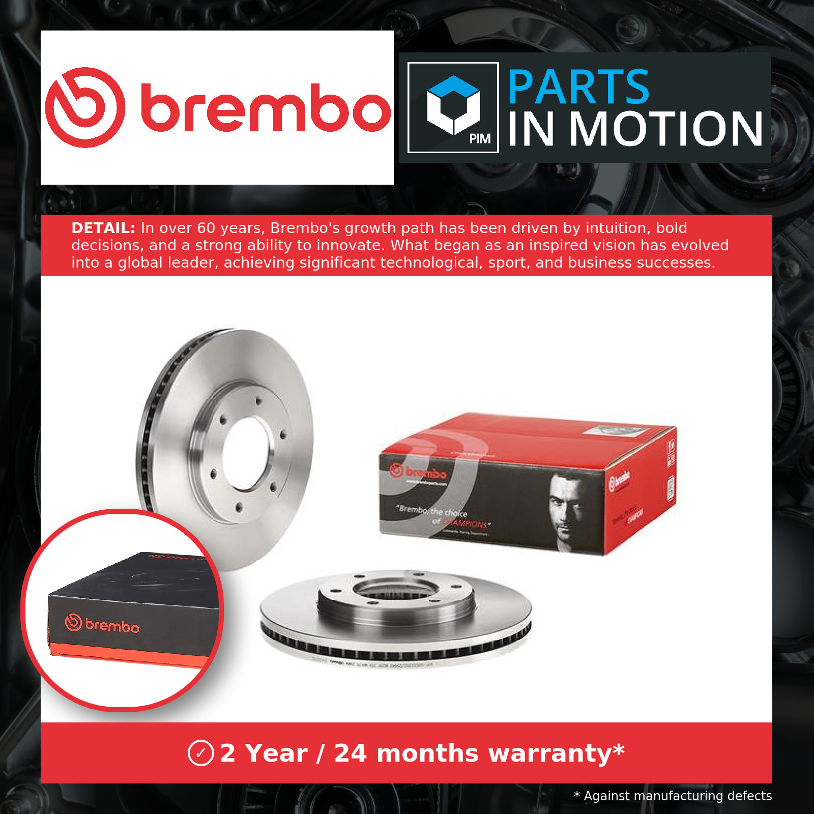 2x Brake Discs Pair Vented fits TOYOTA HI-ACE Mk4 2.4 Front 89 to 04 285mm Set - Image 6