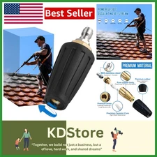 Pressure Washer Turbo Nozzle 4000 PSI 360° Rotating Tips Durable Ceramic Core