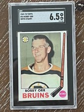 1969-70 TOPPS #24 - HOF - BOBBY ORR - SGC 6.5 w/Stamp