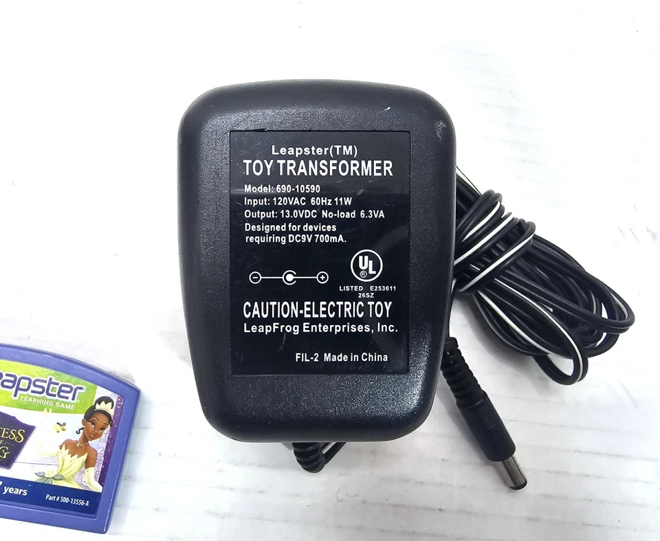 Leap Frog Leapster Charger Base #20247 Power Supply 3 Game Cartridges - Image 2 of 4