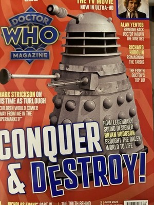 BBC Doctor Who Magazine June 2026 Daleks: Conquer & Destroy + Invasion of Earth