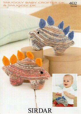 Snuggly Baby Crofter Dk und Snuggly Dk Strick Dinosaurier 4632