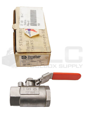 NEW DYNAQUIP VMB1.A90P1 BALL VALVE THREADED 316SS 1'' *READ*