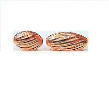 Real Copper Beads Oval Swirl Corrugated3x5mm-3x7mm-4x9mmApprox100-200-500 Beads
