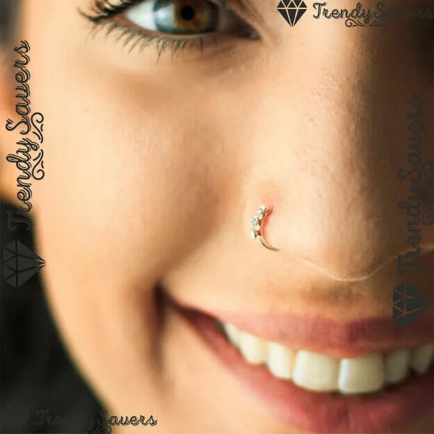 Silver nose ring design clearance
