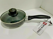 Frypan Bene Casa 6" inch with Glass Lid Black