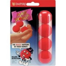 Sponge Balls - Balls Magically Appear, Disappear, and Multiply Red 1.25" Balls