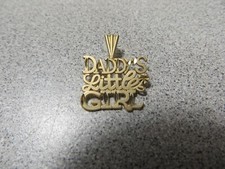 14K Solid Yellow Gold "Daddy's Little Girl" Charm Pendant - MICHAEL ANTHONY