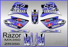 Razor MX350 graphics kit decals THICK AND HIGH GLOSS yamaha