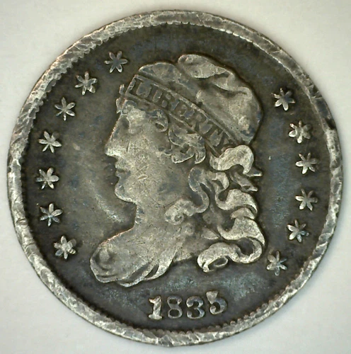 1835 Capped Bust Half Dime — photo from another recent sale