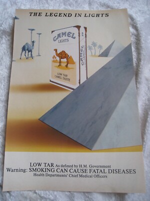 THE LEGEND IN LIGHTS CAMEL ZIGARETTEN LOW TAR 1991 WERBUNG A4 AKTE 23