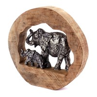 Elefanten Deko Objekt | Mangoholz | Skulptur, Deko Aufsteller, Tischdeko Elefant