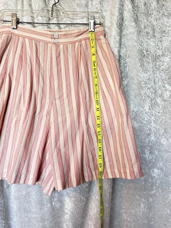 Lot Ralph Lauren SZ10 Shorts Bermuda Wide Leg  Vintage 90s Pink Blue Label Tag - Image 2 of 4