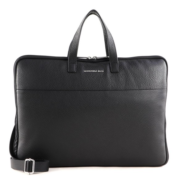 Mandarina Duck Mellow Urban Briefcase Henkeltasche Tasche Nero Schwarz Neu-image