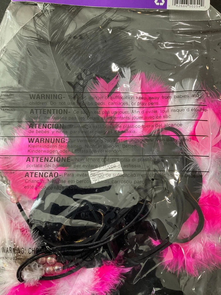 Máscara Mardi Gras Bonita Máscara Facial Pluma Rosa Elegante Foto 2 de 3