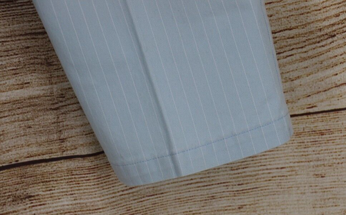 VINTAGE Riders Stretch Womens Sz 12 M High Rise Pinstripe Straight Leg Pants Blu - Picture 9 of 11