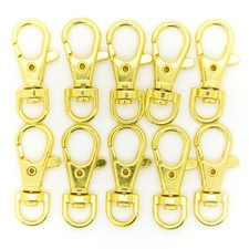 Lot of 1000 Metal Lanyard Hook Gold Swivel Snap For Paracord Lobster Clasp Clips