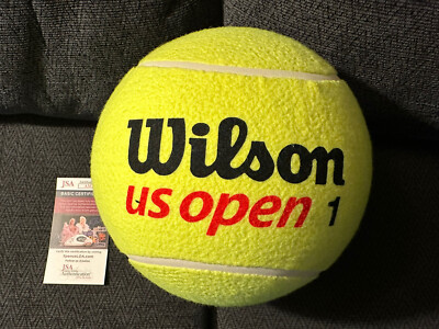 Carlos Alcaraz Signed 9” Jumbo US Open Tennis Ball JSA