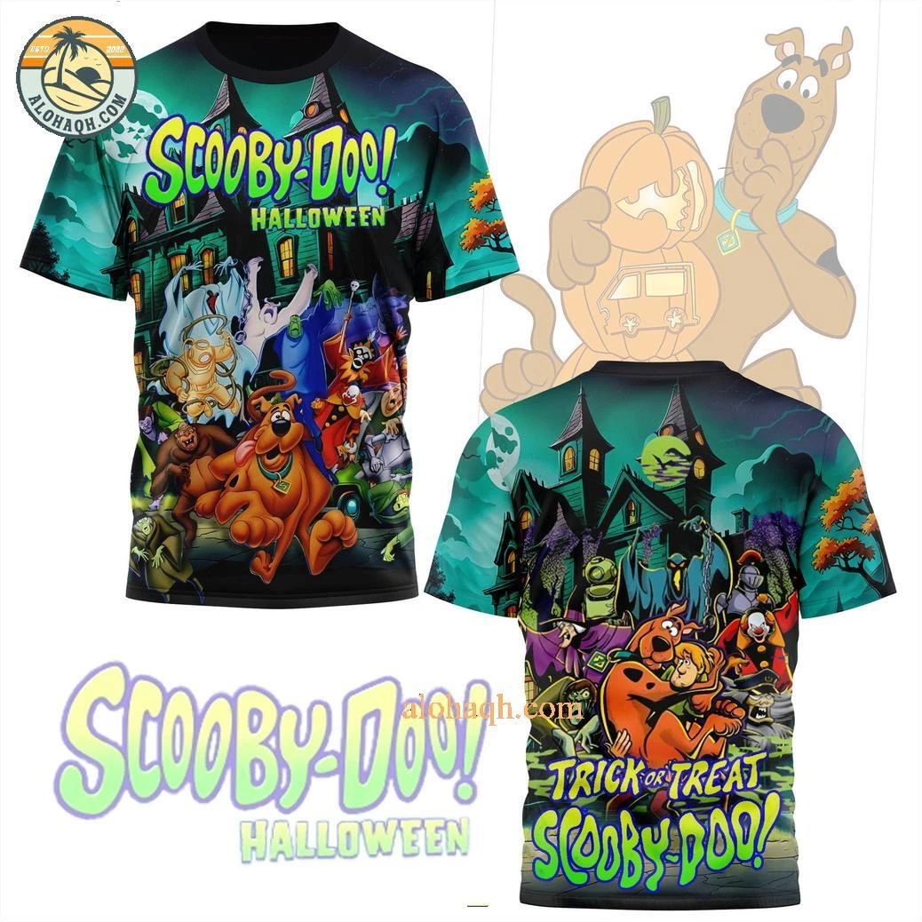 Scooby-Doo Halloween Trick Or Treat 3D T-Shirt